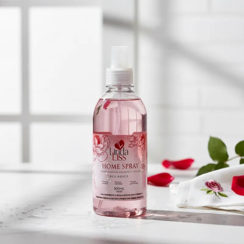 Home Spray Red Roses Aromatizador De Ambientes e Tecidos Linda Liss