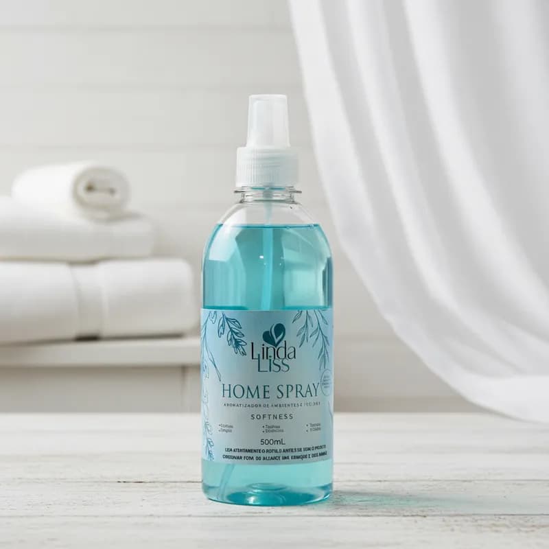 Home Spray Softness Aromatizador De Ambientes e Tecidos Linda Liss