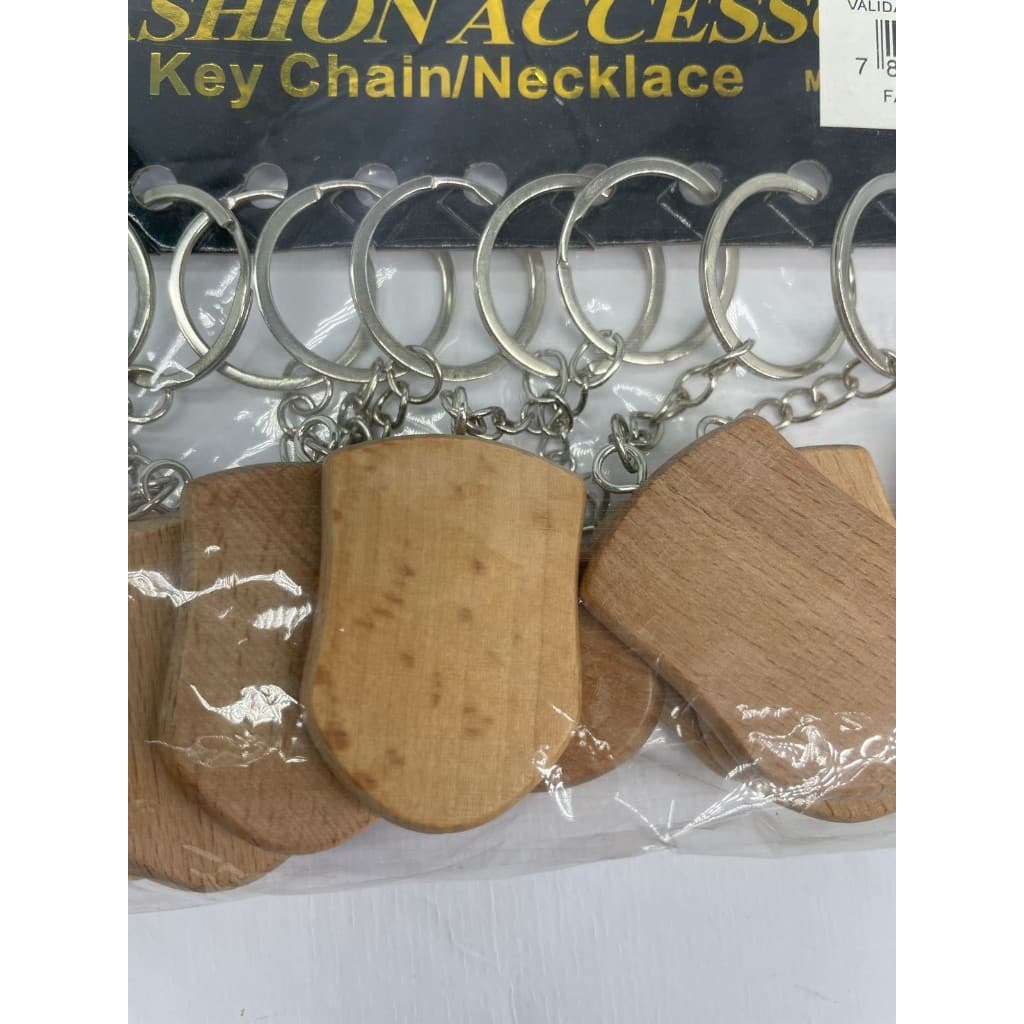 CHAVEIRO EM MADEIRA PACOTE COM 12 UNIDADES 4,5CM X 3,2CM