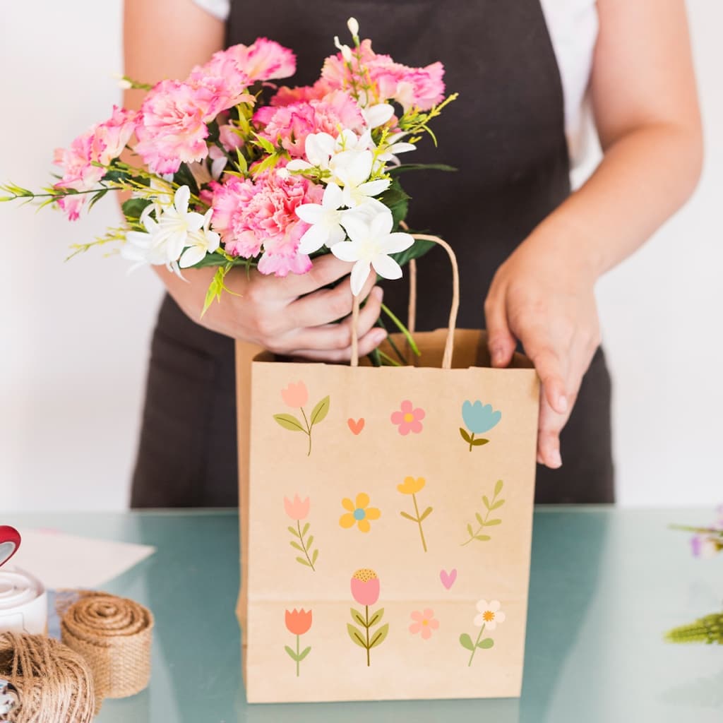 Decoração Floral 99 Adesivos Temáticos Parede Presentes Box