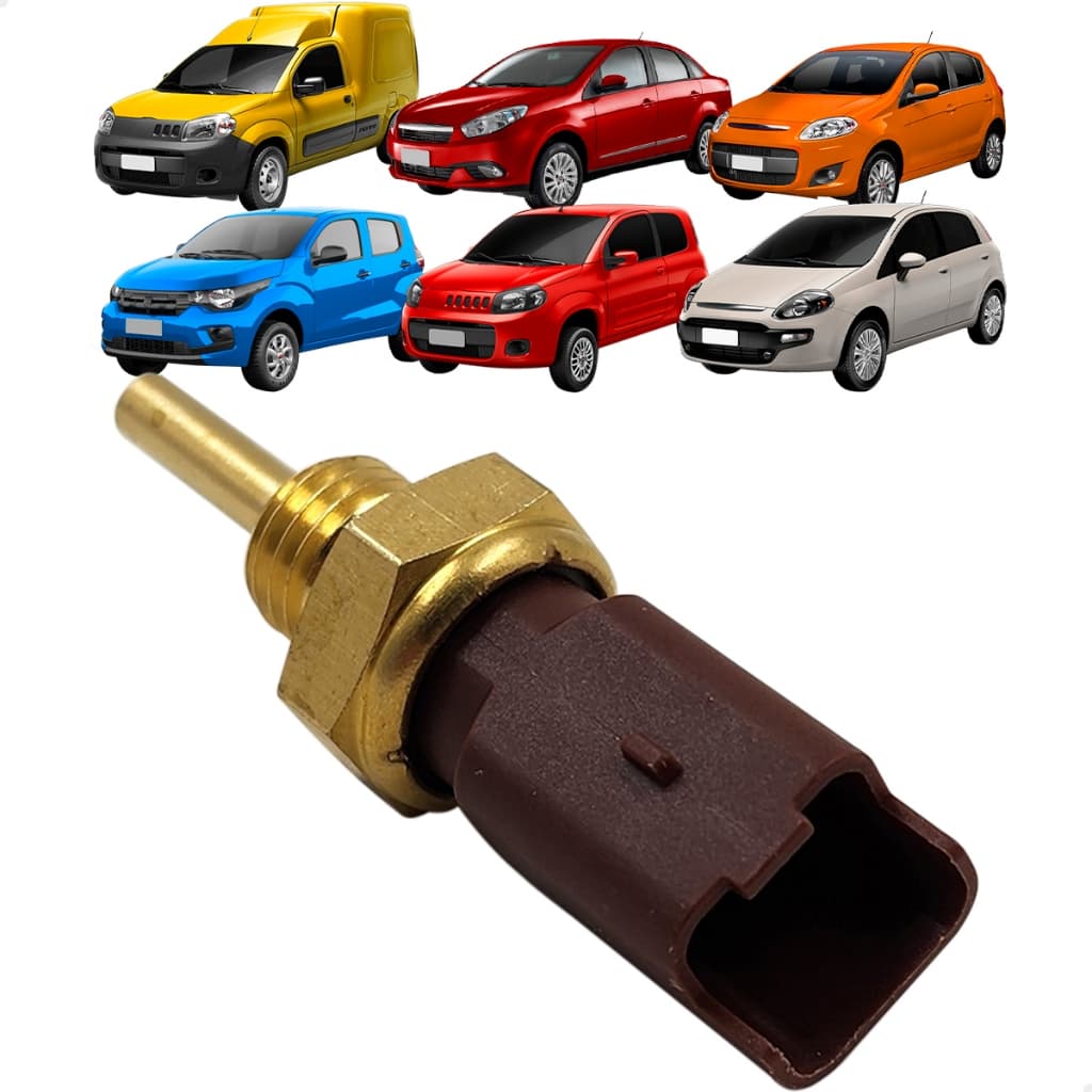 Sensor De Temperatura Fiat 500 Punto Palio Siena Uno Grand Siena Linea Mobi Fiorino de 2008 até 2022