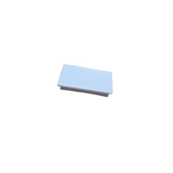 Kit 10 Tampas Plastica Para Tubo Alumínio 25x50 Branca Retangular