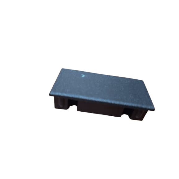 Kit 10 Tampas Plastica Para Tubo Alumínio 25x50 Preto Retangular