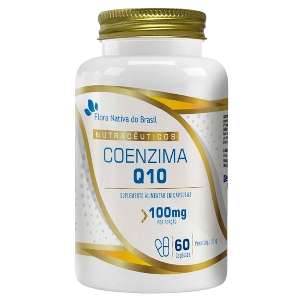 Coenzima Q10 100% Pura 60caps 100mg - Flora Nativa Do Brasil