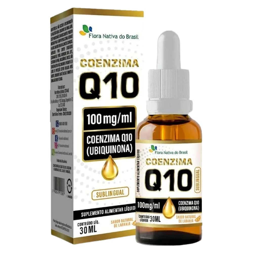 Coenzima Q10 (100mg/ml) 30ml (sabor Laranja) - Flora Nativa Do Brasil