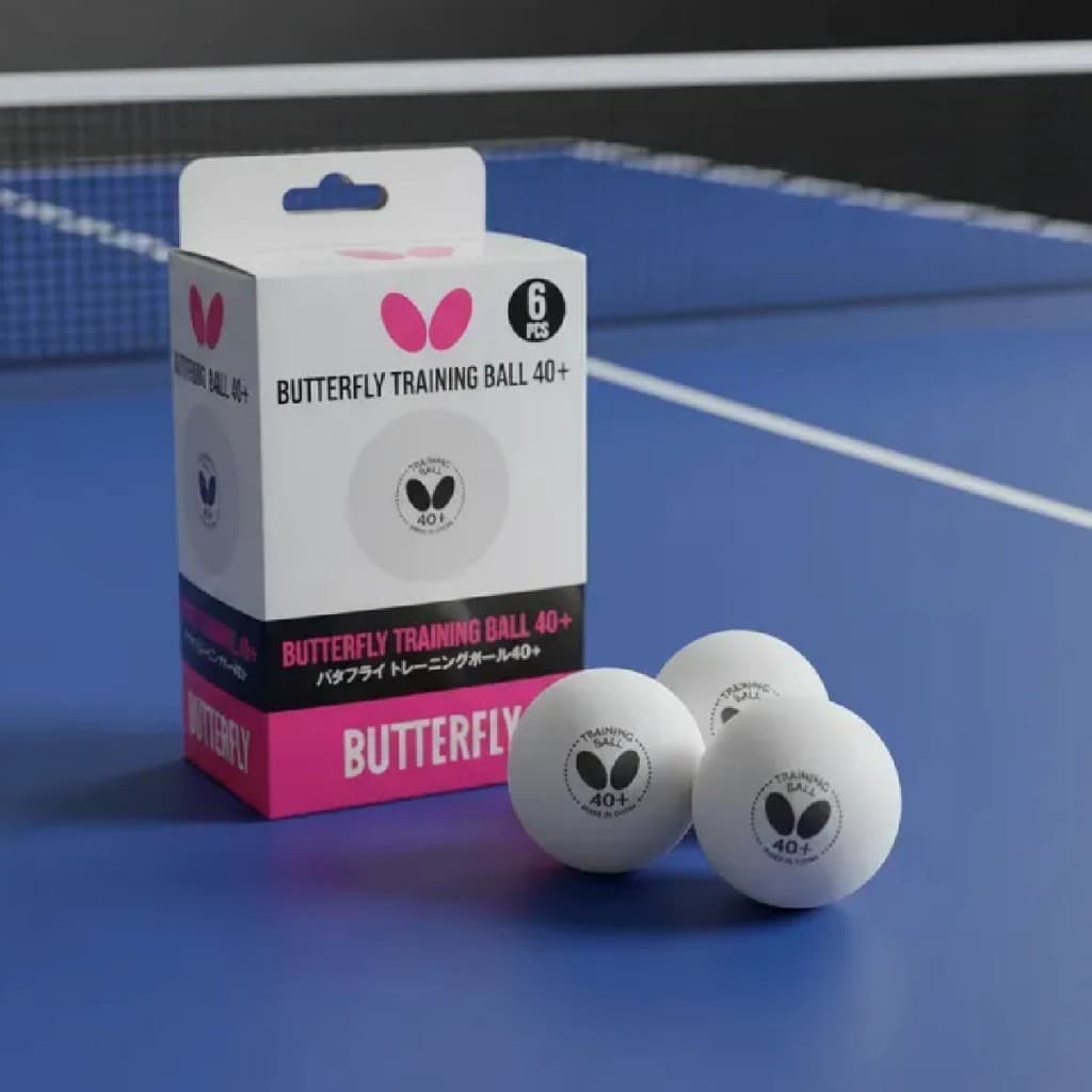 Bolinha De Tênis De Mesa Ping Pong Butterfly 40+ 6 Un