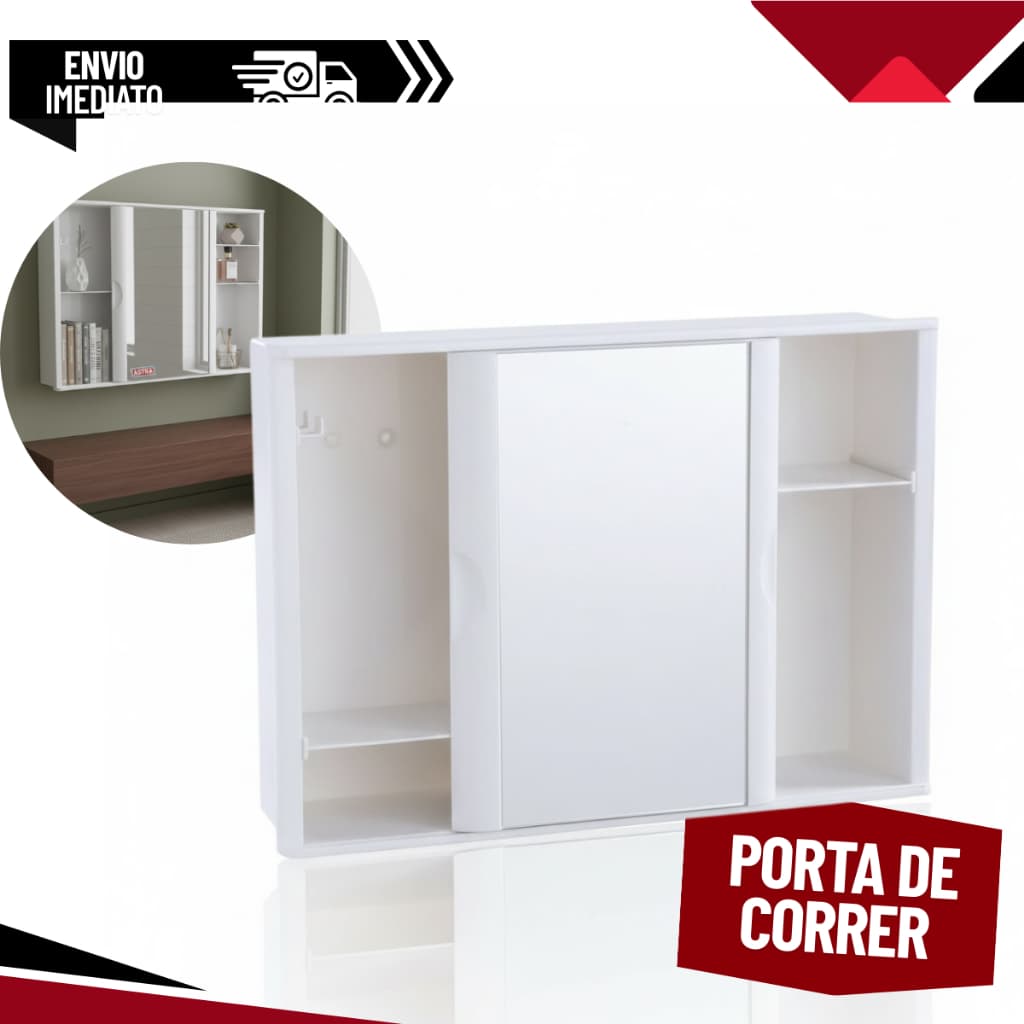 ARMARIO BANHEIRO A21 28,6 x 41x9,6cm BRANCO ASTRA