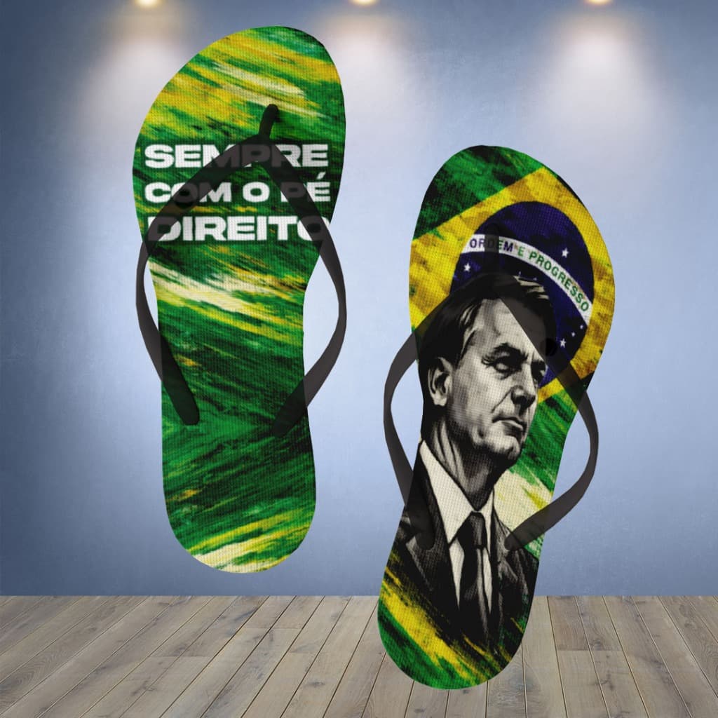 Chinelo Bolsonaro Meme- Acorde com o pé direito