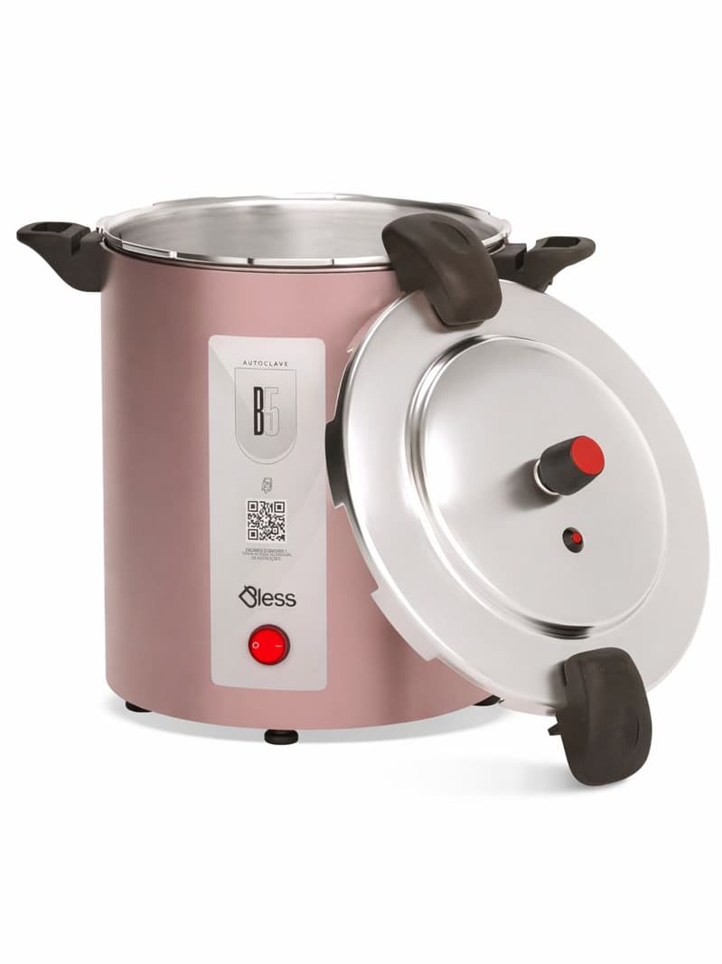 Autoclave Analógica Agnus Modelo Bless 5L 127V ou 220V + Copo Medidor e Mola Separadora Grátis!