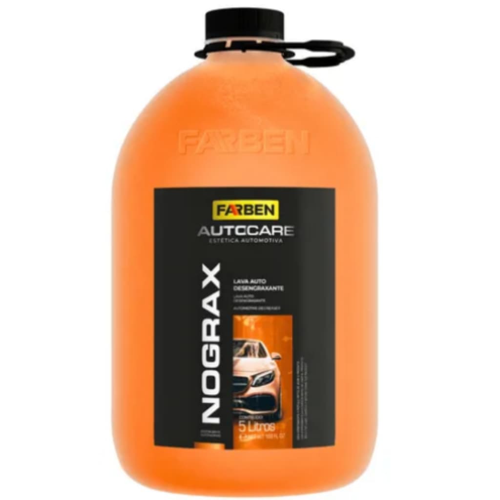 Nograx Lava Auto Desengraxante Autocare Farben 5L Espuma Intensa Limpeza Automotiva
