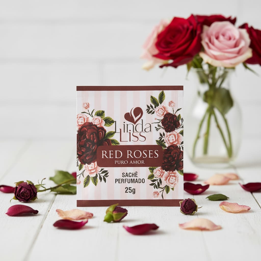 Sachê Perfumado Red Roses Linda Liss Aromatizador De Ambiente