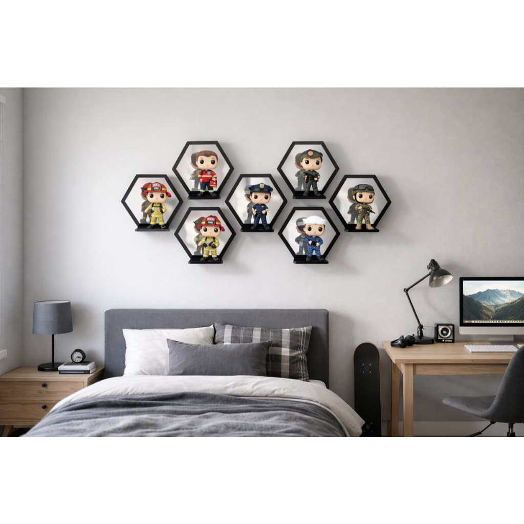 Suporte e Expositor individual  para Coleção Bonecos Figuras Funko Pop