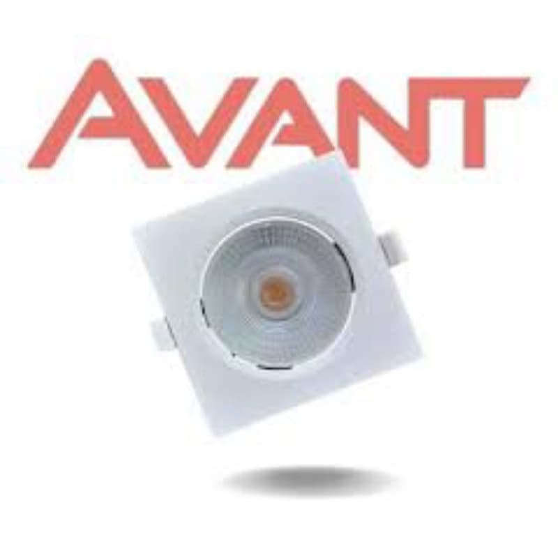 Spot Led 5w embutir 6500k quadrado branca Avant.