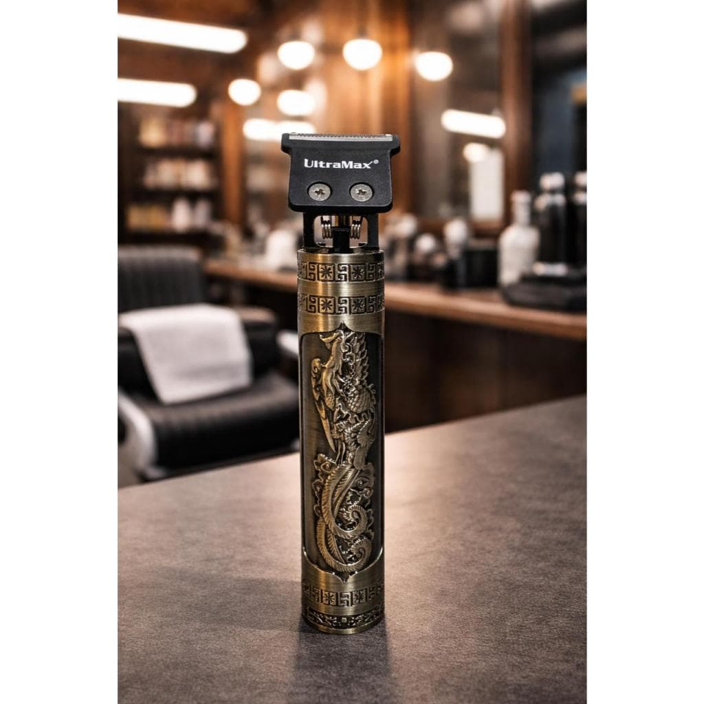 Máquina de Barbear e Cortar Cabelo Dragão com 4 Lâminas Ajustáveis