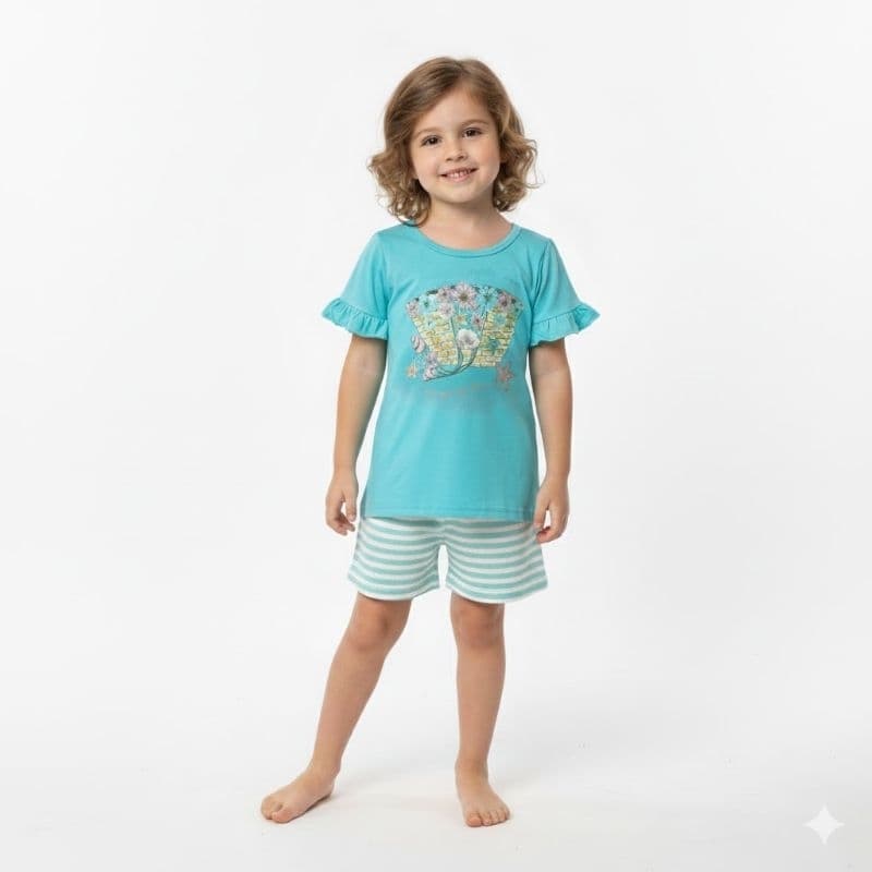Conjunto Infantil Feminino Nader Kids Tamanho 4 ao 8