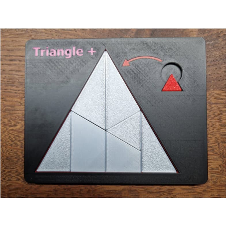 Quebra Cabeça Educativo Triangular De Raciocínio Lógico Brinquedo Inteligente 15x12cm