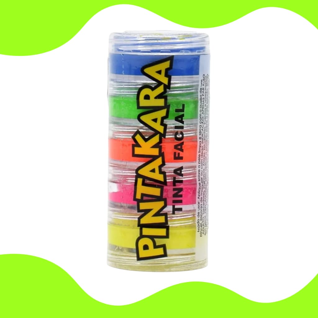 Tinta Para Rosto 5 Cores Neon Maquiagem Artística Torre 4g Tom Da Maquiagem 5 Cores Sortidas