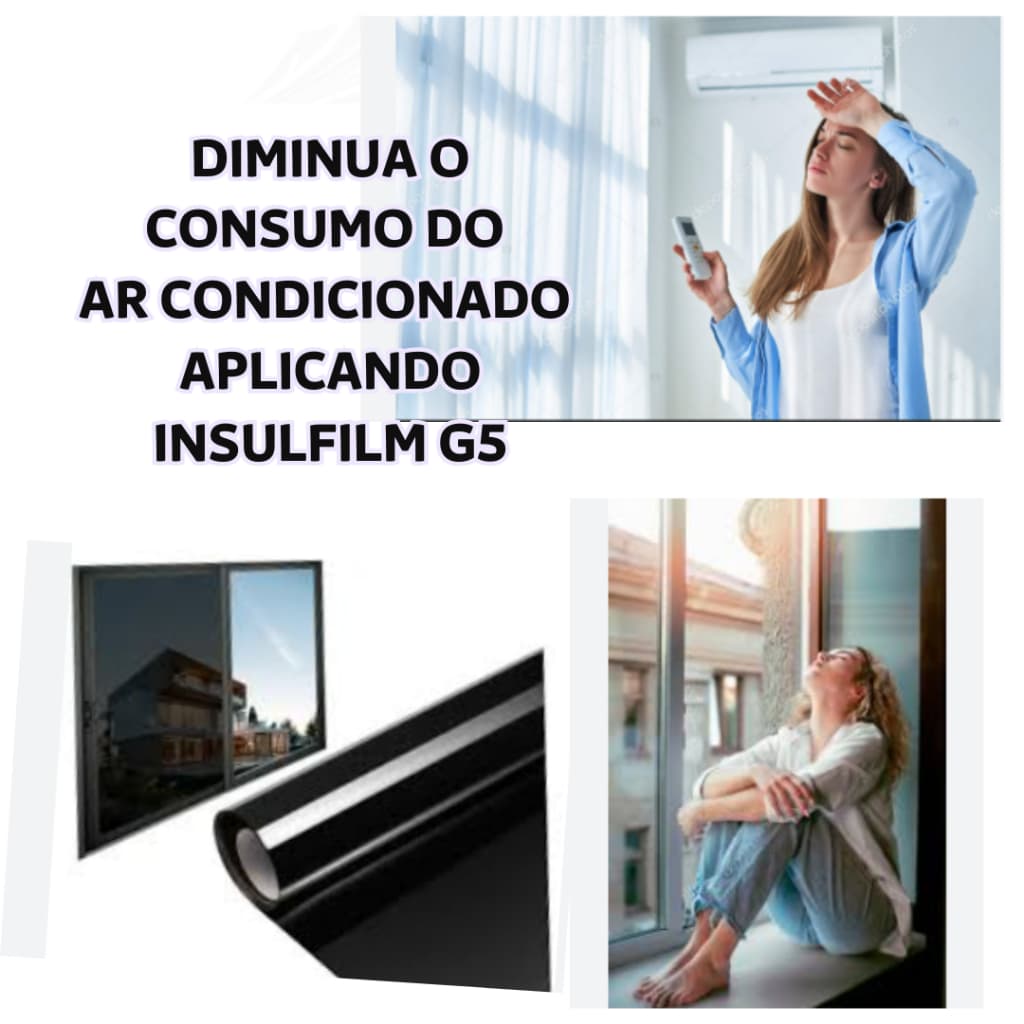 pelicula controle solar insulfilm PRETO g5 50cmx15metros promoção