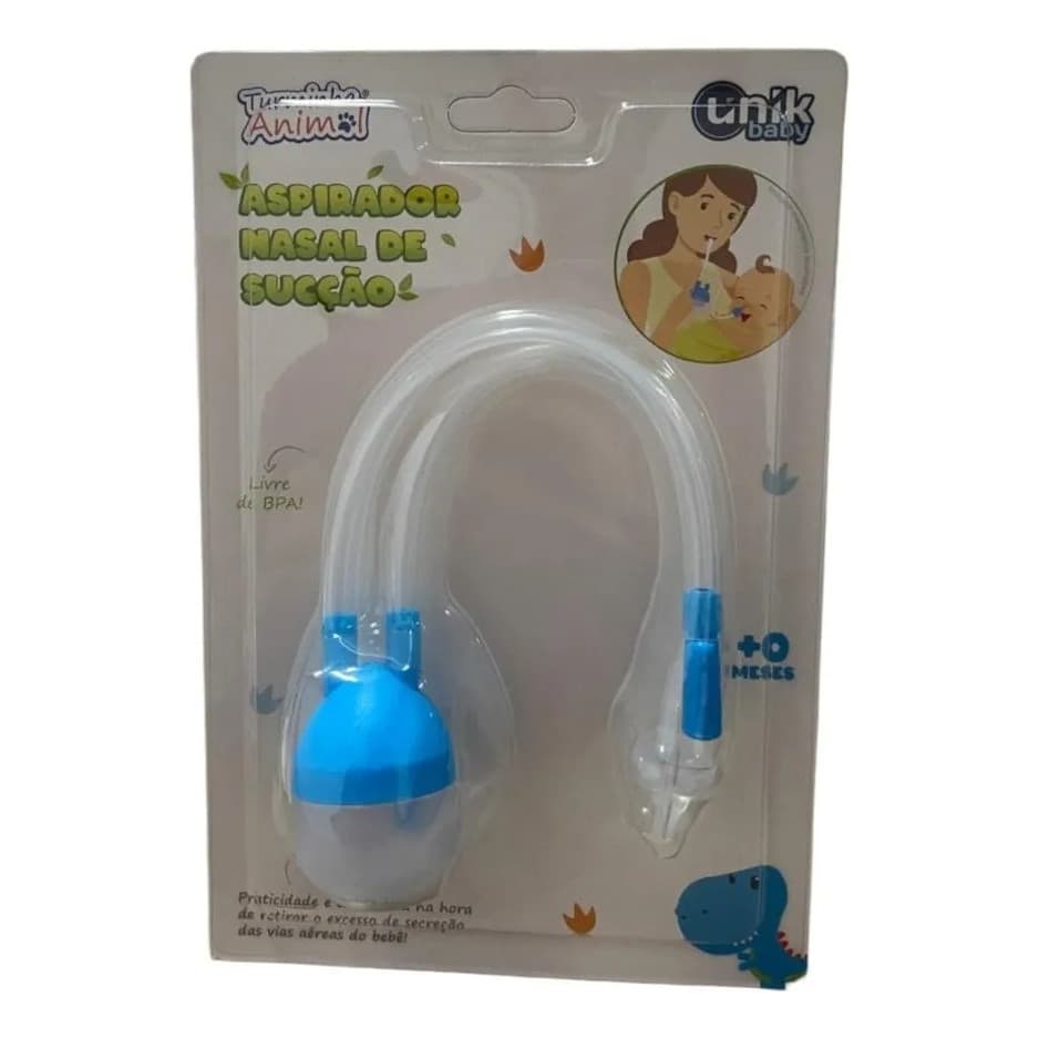 Aspirador Nasal Infantil de Sucção Menino - Azul
