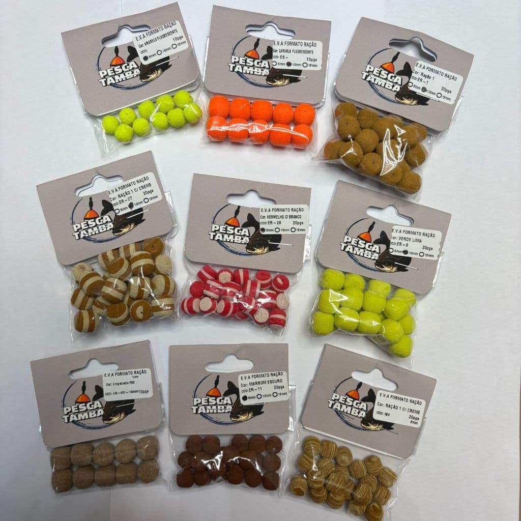 Eva Boleado 8mm e 10mm Ração - Pesca Tamba