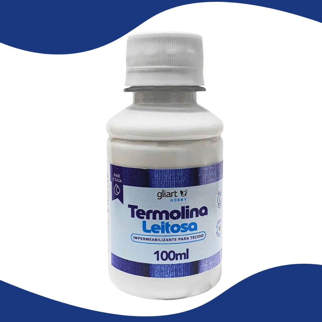 Termolina Leitosa Impermeabilizante Artesanato Gliart 100ml Ideal Para Tecido Proteção