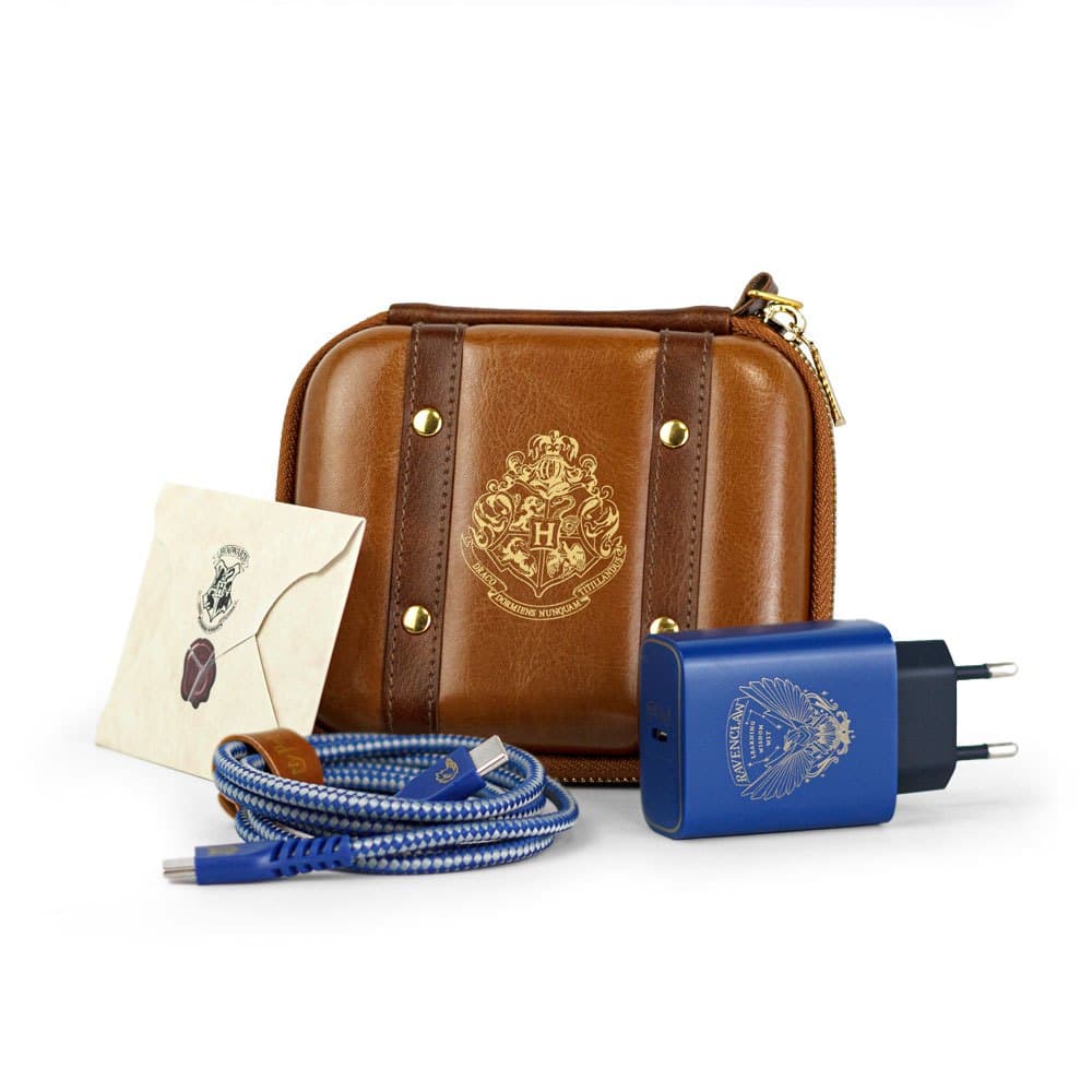 Kit de Carregamento Turbo com Estojo USB-C 33W Azul | Corvinal Harry Potter
