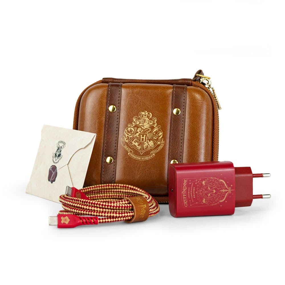 Kit de Carregamento Turbo com Estojo USB-C 33W Vermelho | Grifinória Harry Potter