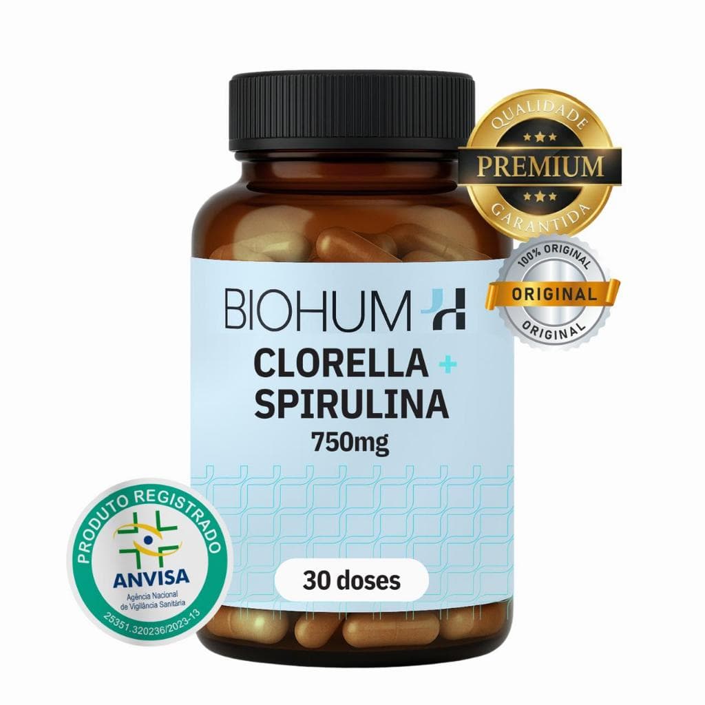 Clorella + Spirulina 750 mg 30 doses