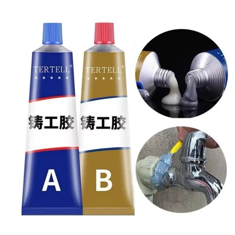 Cola para metal Cola De Reparo Industrial Soldagem A Frio Resistente Ao Calor Pasta De Metal 100ml