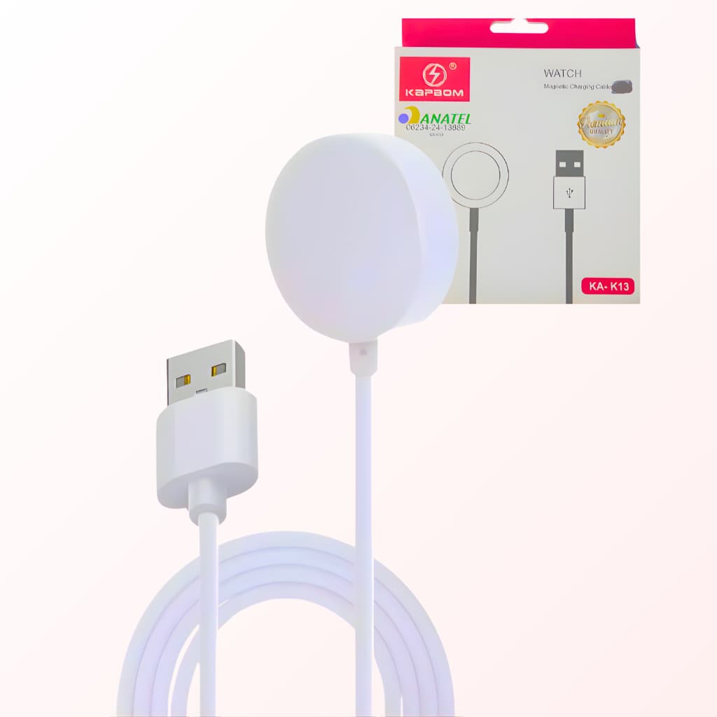 Carregador de Smartwatch por Indução Universal Ultra Kapbom Magnético USB Compatível Série Ultra