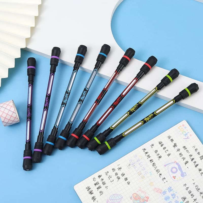 Rotating Gaming Gel Pen - Widefidse Creative Random Flash Spinning Pen Perfect as Student Toy