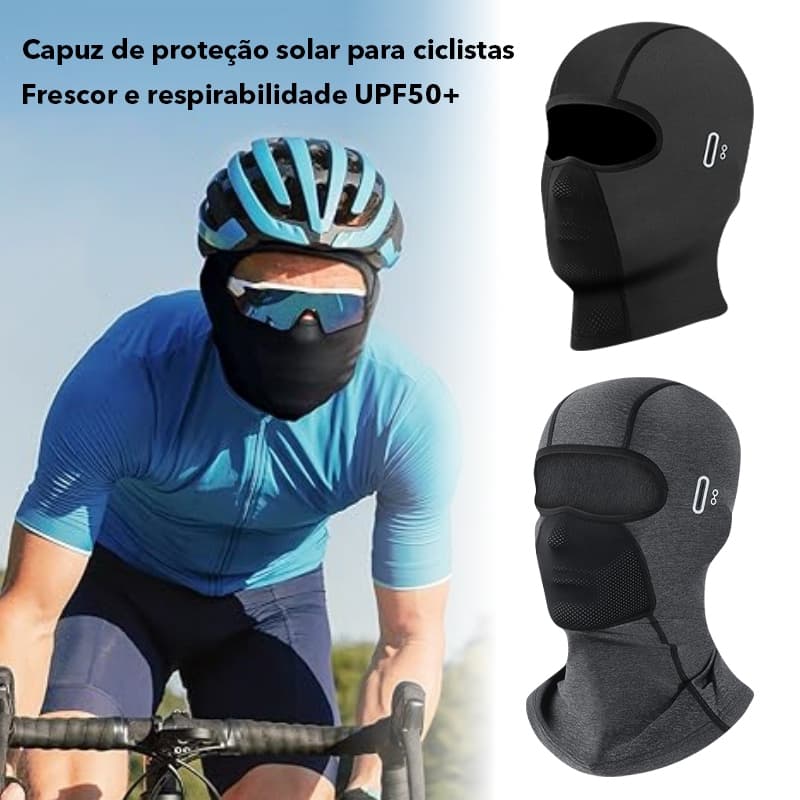 Balaclava Touca Ninja UPF 50+ Proteção Solar Respirável Elástica Motoqueiro Motoboy Ciclismo Unissex