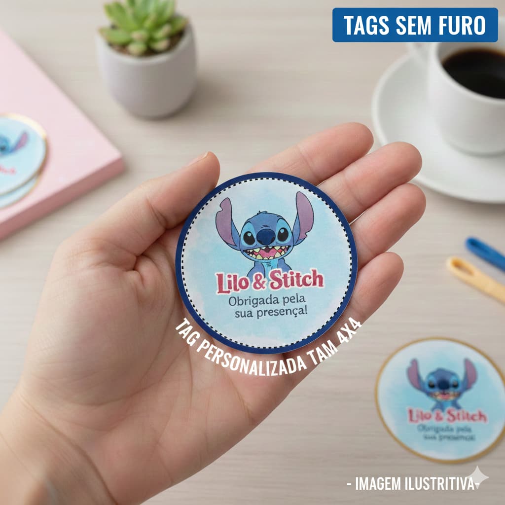 FAZEMOS TODOS OS TEMAS - TAG Personalizada de 4x4 Festa | Agradecimento | Lembrancinha Personalizada