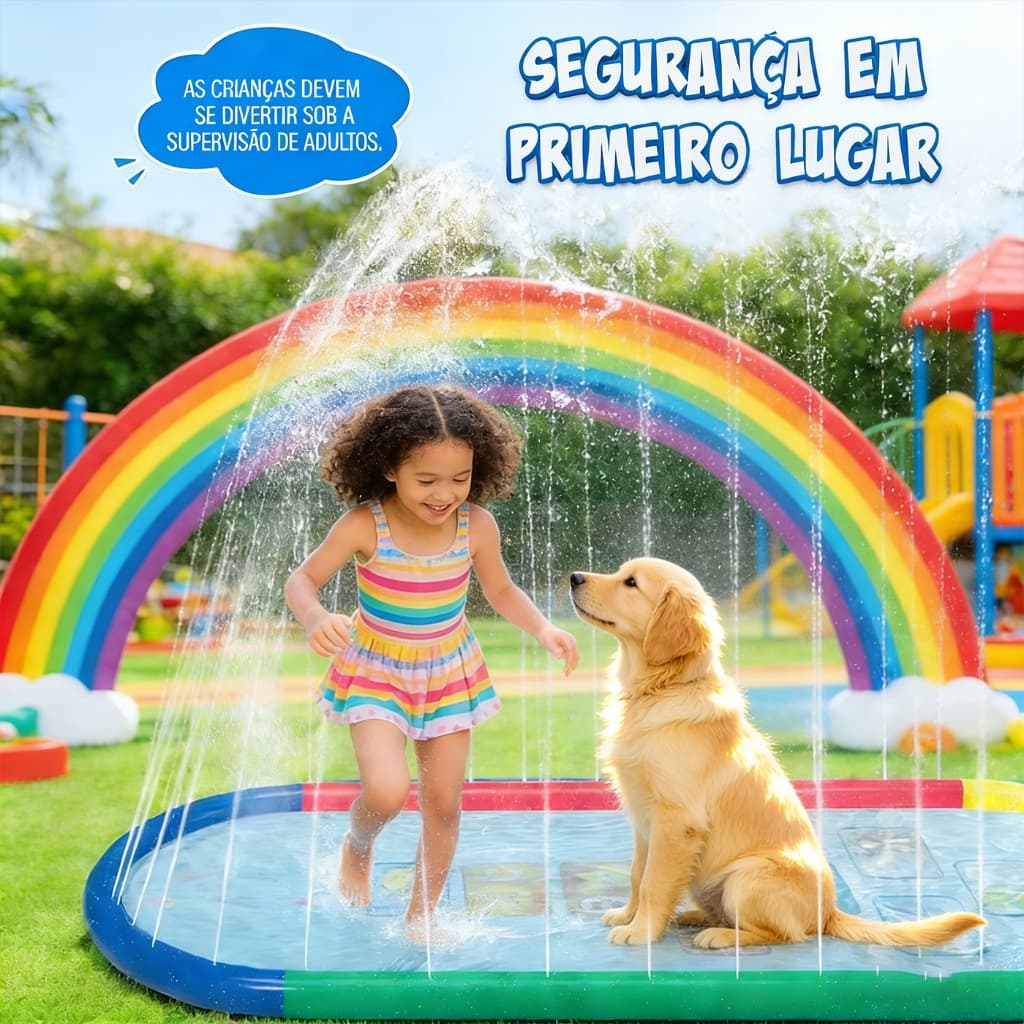 Splash Pad Sprinkler Piscina Inflável Brinquedos Para Pet Infantil