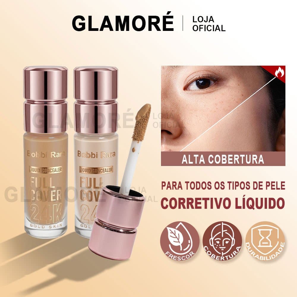 Corretivo Líquido Bobbi Rara Matte | Full Cover | Kit 6 Un | Tons Sortidos