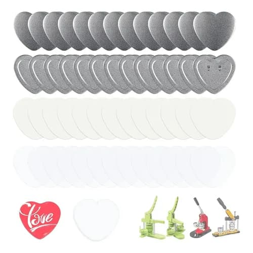 Coração Pins E Bottons 50 Emblemas Estilo Coração 57*52mm, Máquina Para Fabricar Crachás Mecolour