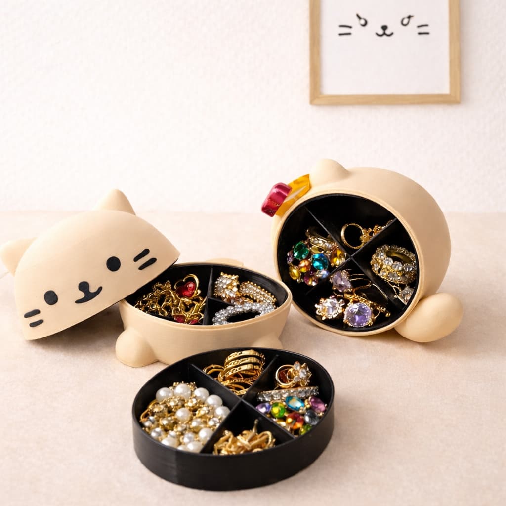 Porta jóias |Gato|  Criativo | Decorativo | Moderno |  Porta treco | Decoração infantil.