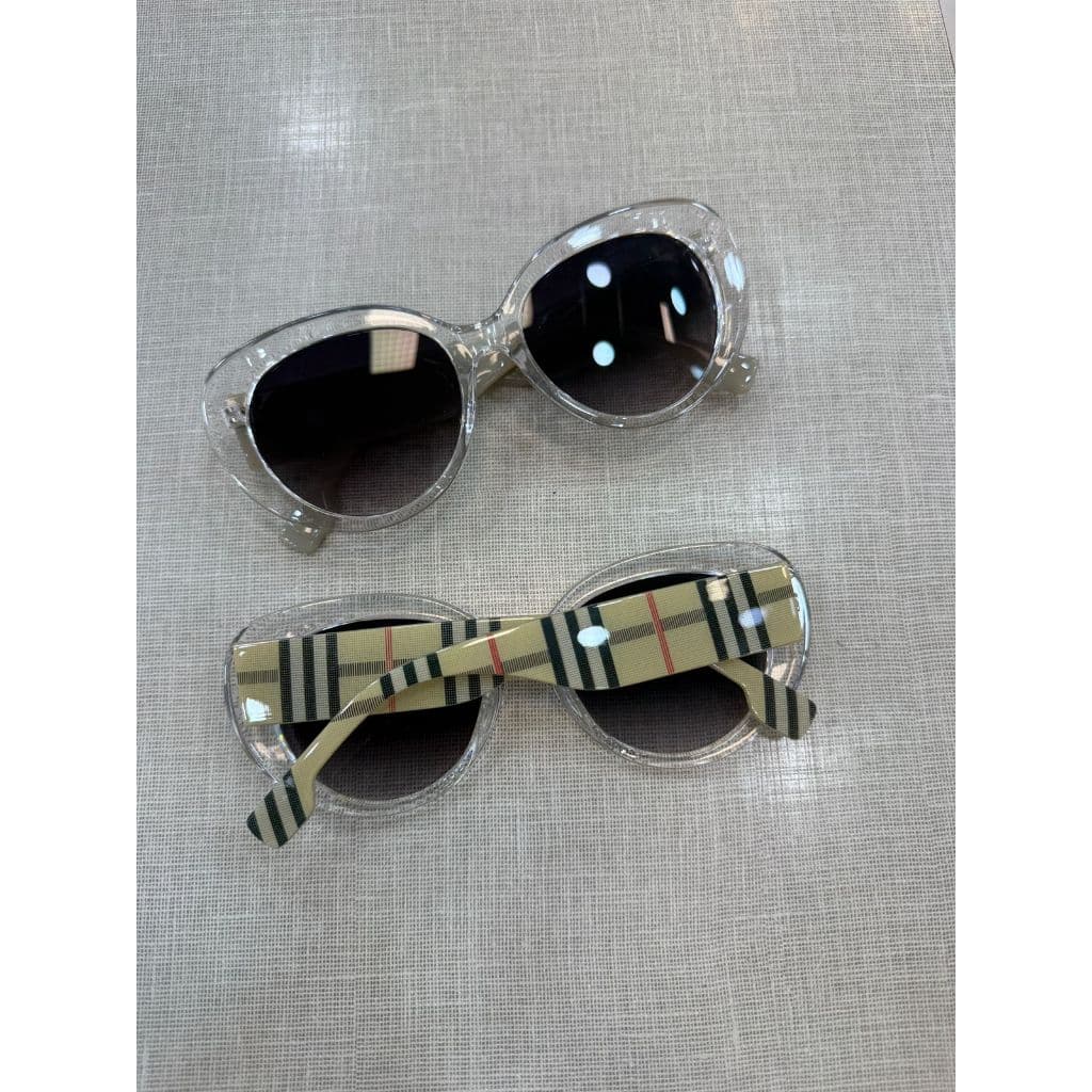 Óculos de Sol Gel Transparente Retrô Feminino Proteção UV Lente Escura