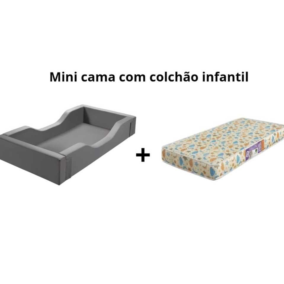 mini cama montessoriana berço infantil encanto portatil com colchão envio imediato