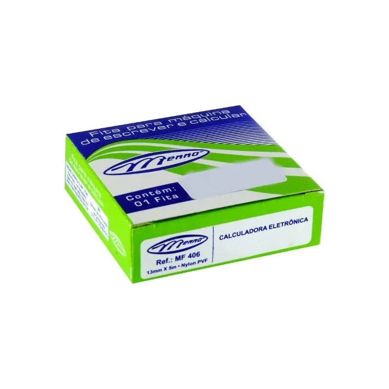 Fita Para Máquina de Calcular Sharp Preta e Vermelha Menno