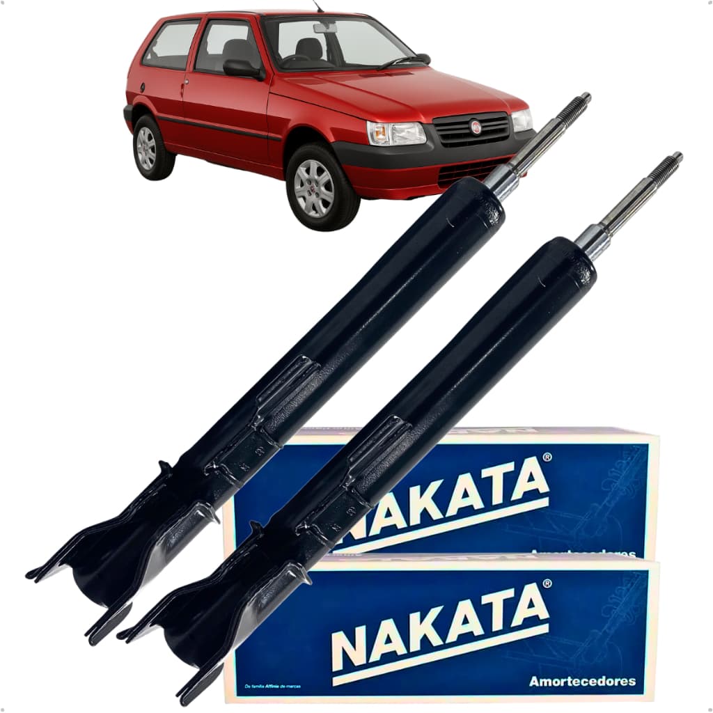 Par Amortecedor Traseiro Nakata Uno Premio Elba 1.0 8v 1.3 8v 1.4 8v 1.5 8v 1.6 8v 1989 á 2013