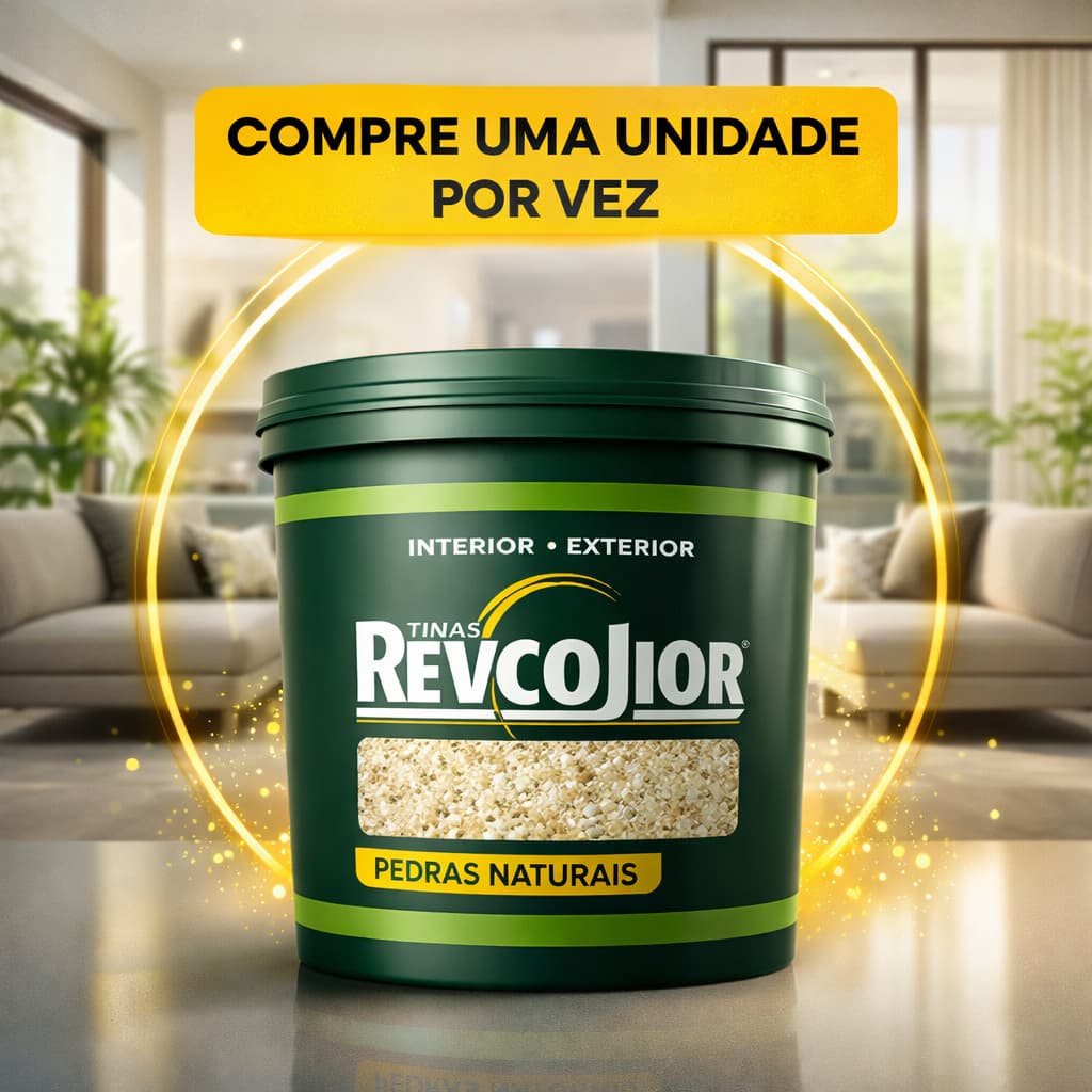 Pedras Naturais para Decoração 20kg REVCOLLOR — Revestimento Durável e Fácil de Aplicar