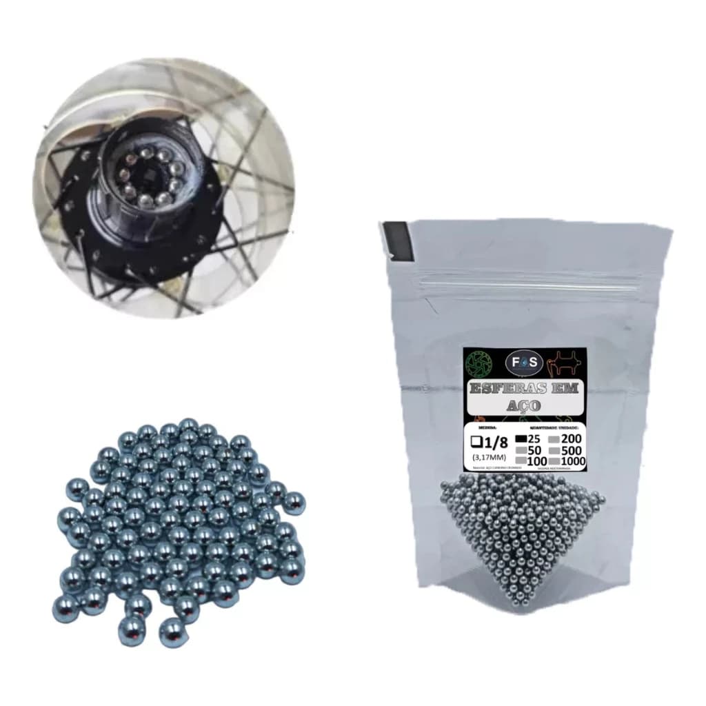 Esferas Para Cubo Bike Freehub 1/8 3,17mm