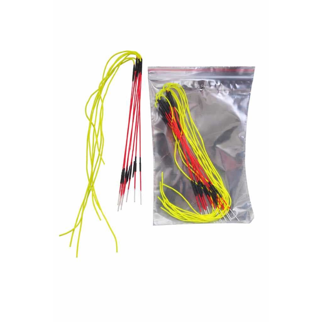 kit 10 ponteiras inteligente para pesca vareta laranja corda 30 cm