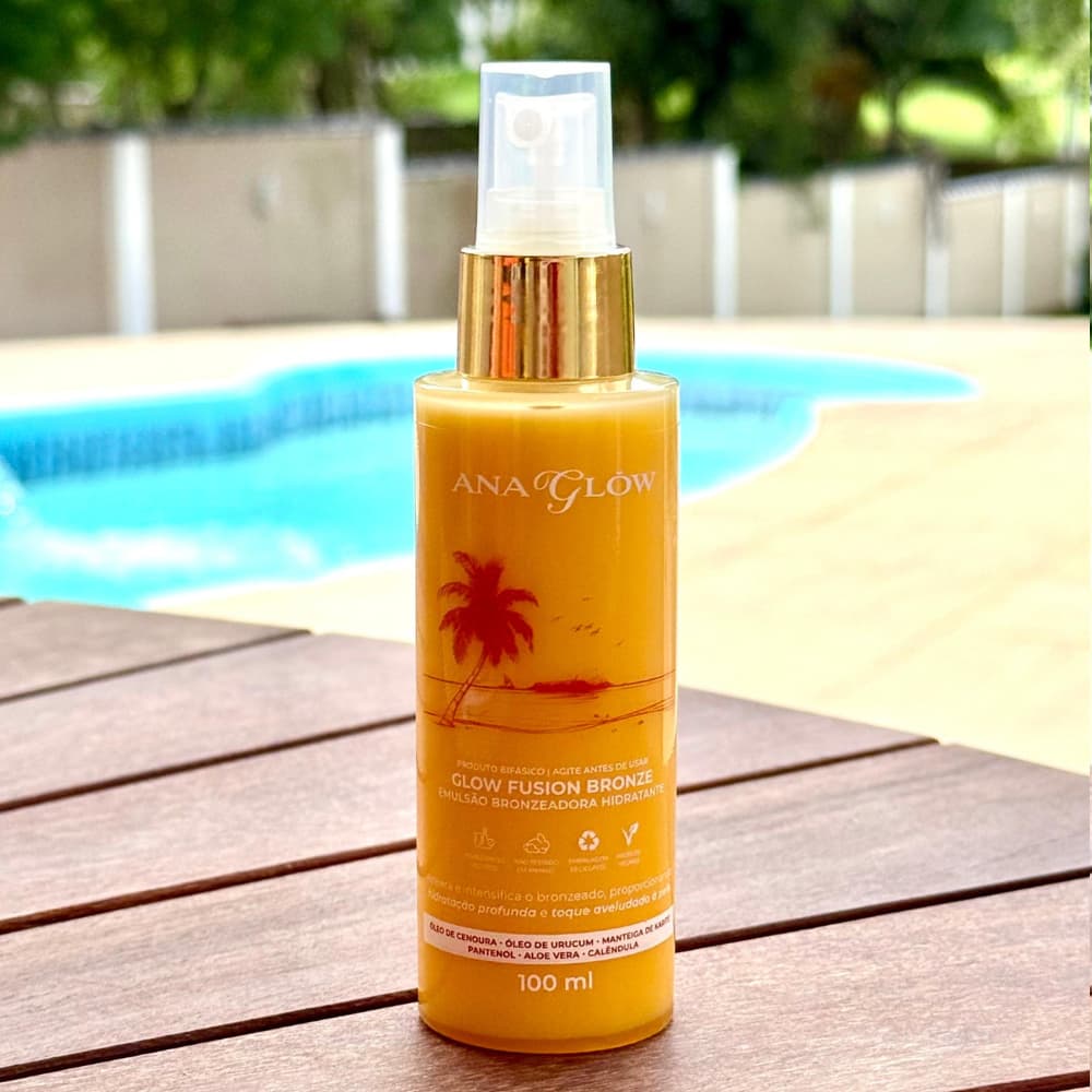 Bronzeador Glow Fusion Bronze  Emulsão Bronzeadora Hidratante Natural