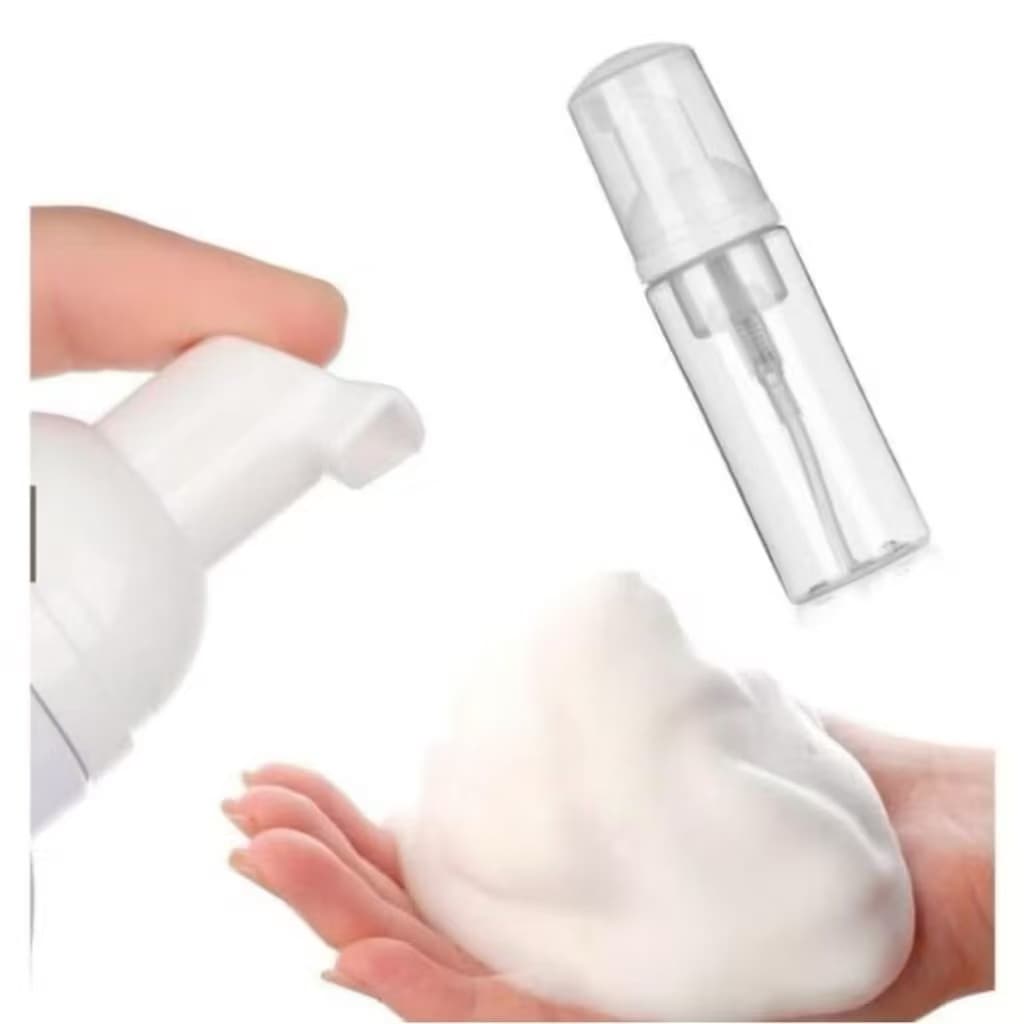 Garrafa de Mousse Espuma Portátil Frasco Dividido para Limpeza Facial Sabonete Líquido Viagem