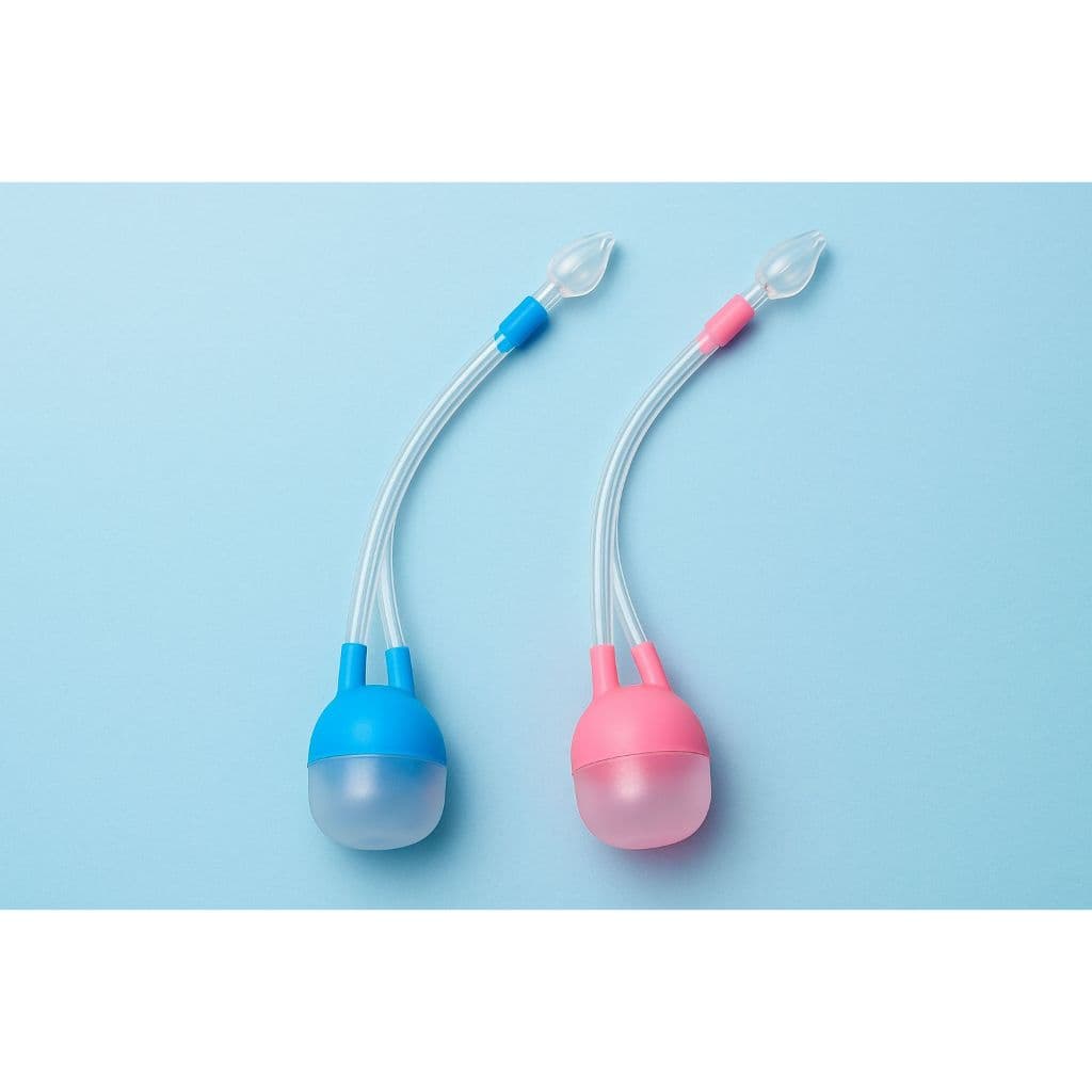Aspirador Nasal Bebê Infantil Recém-Nascido Sugador Manual Higiene Nasal Anti Refluxo Silicone Macio Limpeza Nariz Bebê