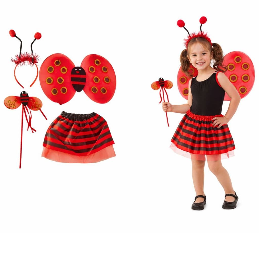 Fantasia infantil Joaninha Festas a fantasia Carnaval Adereços