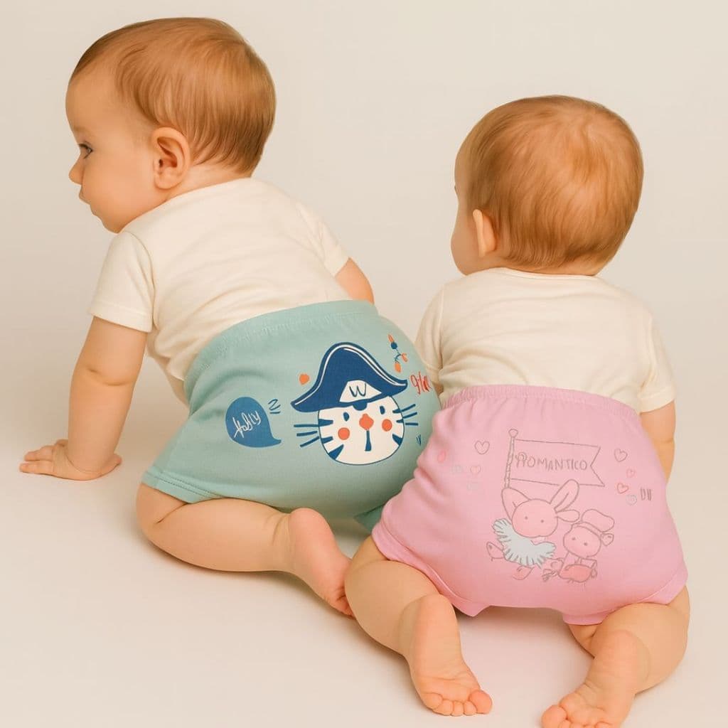 Kit 2 Shorts Menina e Menino Infantil Bicho Molhado