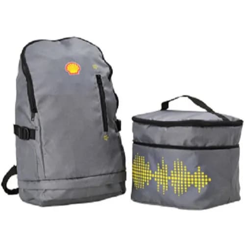 Mochila E Cooler Cinza